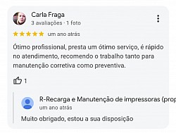 Avaliação google